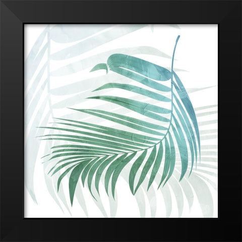 Neutral Palms Mate Black Modern Wood Framed Art Print by Villa, Mlli