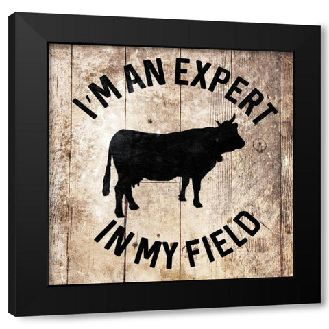 In My Field Black Modern Wood Framed Art Print by Villa, Mlli