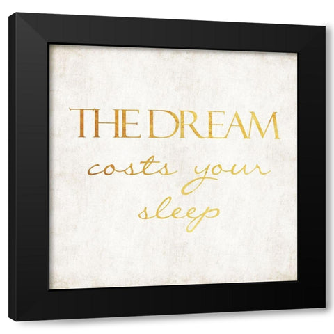 The Dream Black Modern Wood Framed Art Print by Villa, Mlli