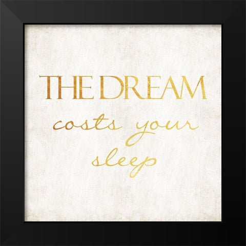 The Dream Black Modern Wood Framed Art Print by Villa, Mlli