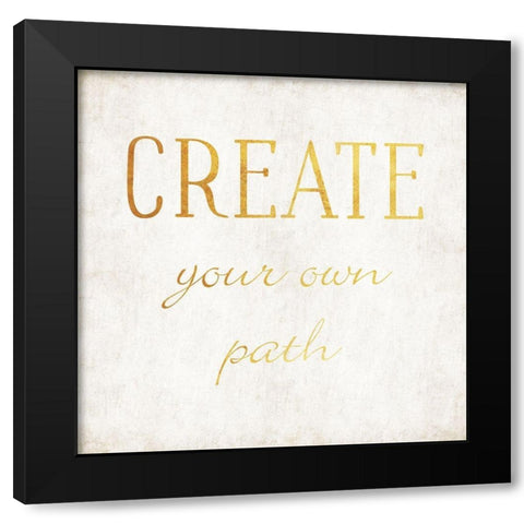 Create Black Modern Wood Framed Art Print by Villa, Mlli