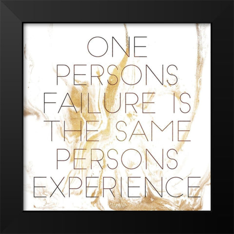 One Persons Black Modern Wood Framed Art Print by Villa, Mlli