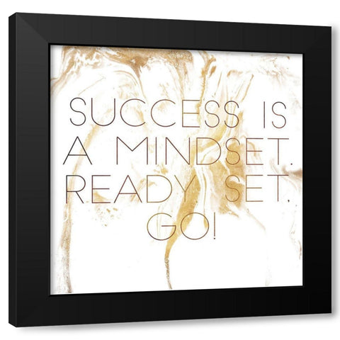 Mindset Black Modern Wood Framed Art Print by Villa, Mlli