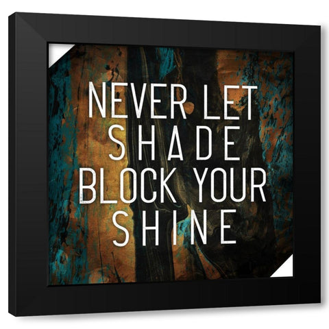 Shine Black Modern Wood Framed Art Print with Double Matting by Villa, Mlli