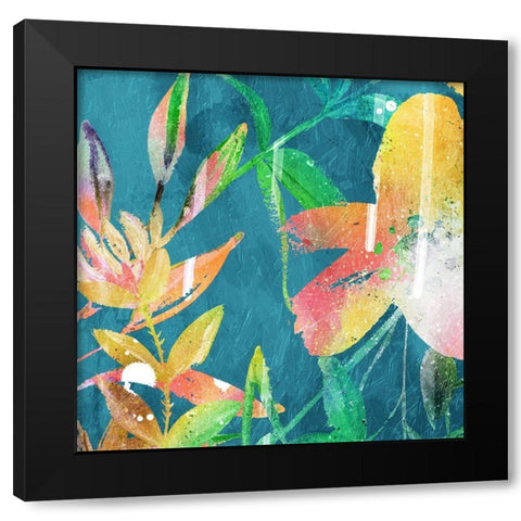 Tropical Thoughts Three Black Modern Wood Framed Art Print with Double Matting by Villa, Mlli
