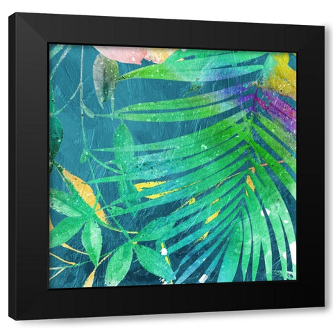 Tropical Thoughts Four Black Modern Wood Framed Art Print with Double Matting by Villa, Mlli