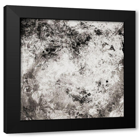 Chaotic Calm Neutral Black Modern Wood Framed Art Print with Double Matting by Villa, Mlli