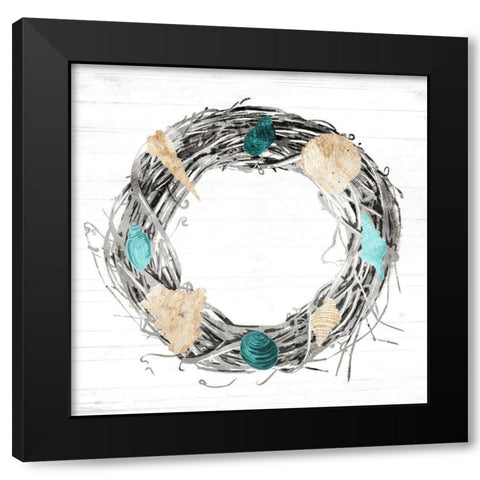 Time For the Coast Mate Black Modern Wood Framed Art Print with Double Matting by Villa, Mlli