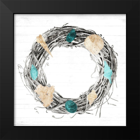 Time For the Coast Mate Black Modern Wood Framed Art Print by Villa, Mlli