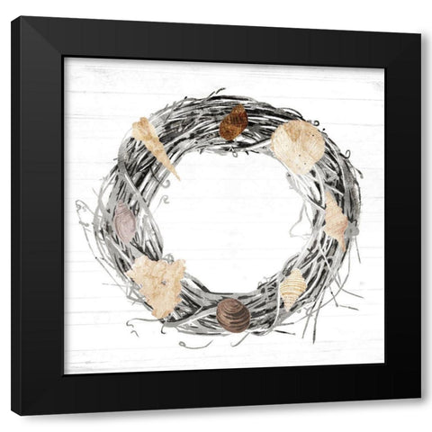 Time For the Coast True Colors Mate Black Modern Wood Framed Art Print by Villa, Mlli