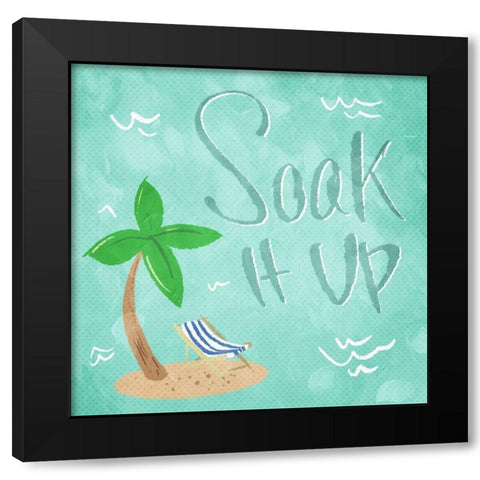 Soak It Up Black Modern Wood Framed Art Print with Double Matting by Villa, Mlli