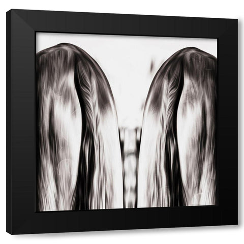 Look Close Black Modern Wood Framed Art Print by Villa, Mlli