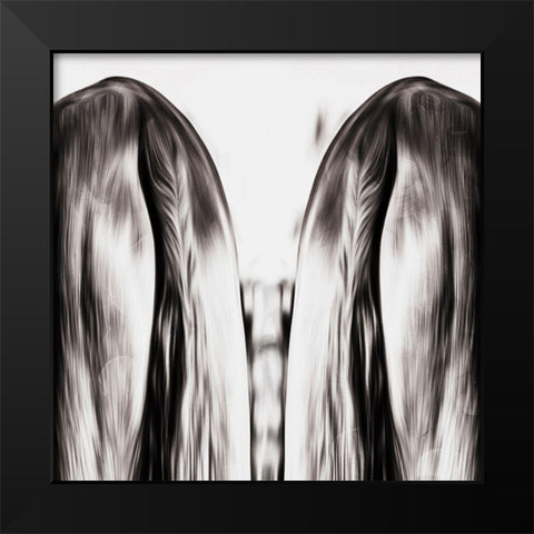 Look Close Black Modern Wood Framed Art Print by Villa, Mlli