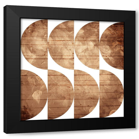 Third Modern Pattern Black Modern Wood Framed Art Print with Double Matting by Villa, Mlli