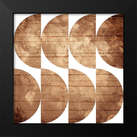 Third Modern Pattern Black Modern Wood Framed Art Print by Villa, Mlli