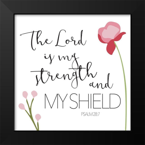 The Lord Black Modern Wood Framed Art Print by Villa, Mlli