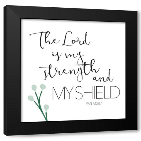 The Lord Green Black Modern Wood Framed Art Print by Villa, Milli