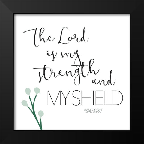 The Lord Green Black Modern Wood Framed Art Print by Villa, Milli