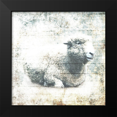 Resting Time Black Modern Wood Framed Art Print by Villa, Mlli
