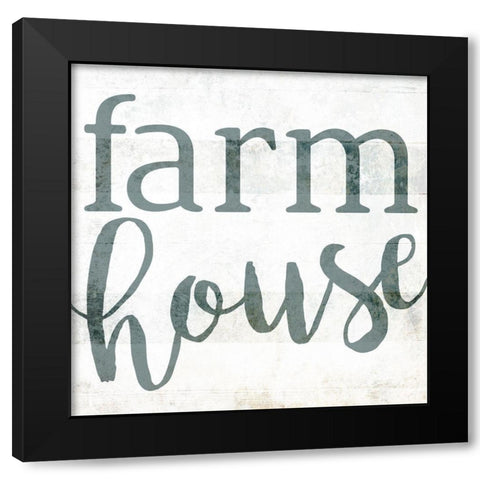 Farm House Simpler Black Modern Wood Framed Art Print with Double Matting by Villa, Mlli