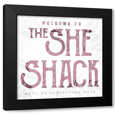 The She Shack Black Modern Wood Framed Art Print with Double Matting by Villa, Mlli