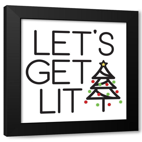 Lit Black Modern Wood Framed Art Print by Villa, Milli