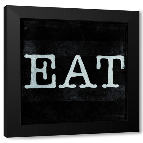 ReEat Black Modern Wood Framed Art Print with Double Matting by Villa, Milli