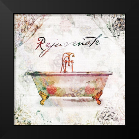 Vintage Rejuvenate Black Modern Wood Framed Art Print by Villa, Milli