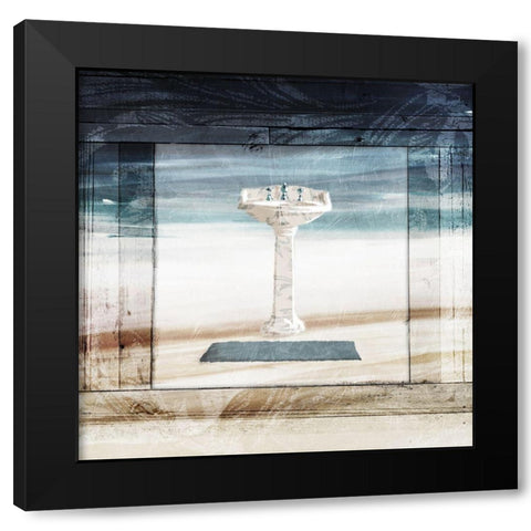 Sink Flow Black Modern Wood Framed Art Print with Double Matting by Villa, Milli