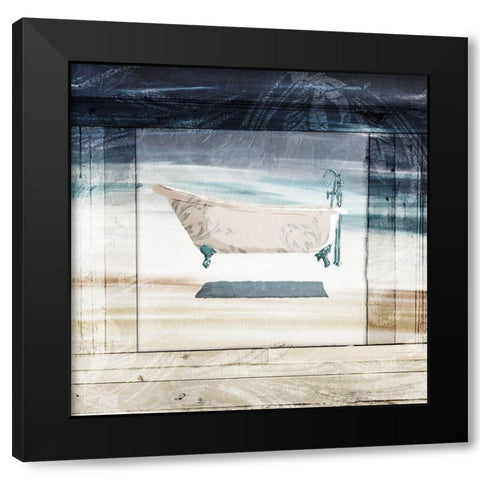 Bath Flow Black Modern Wood Framed Art Print by Villa, Milli