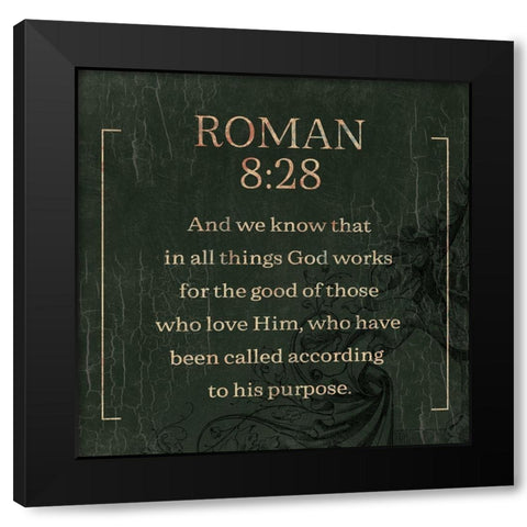 Roman Swamp Black Modern Wood Framed Art Print by Villa, Milli