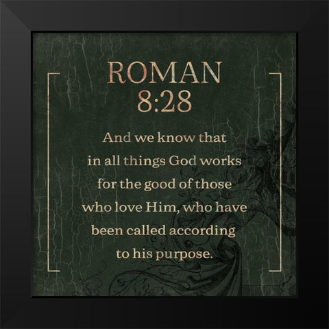 Roman Swamp Black Modern Wood Framed Art Print by Villa, Milli