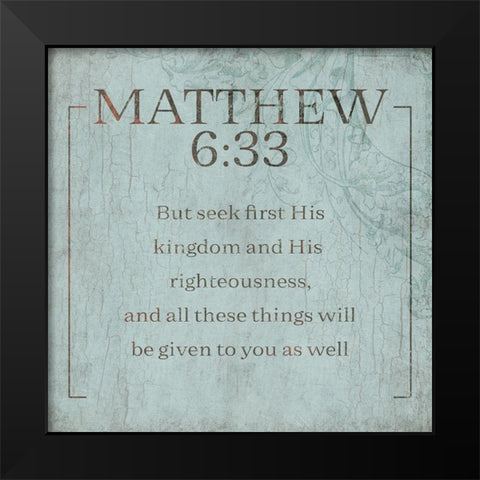 Matthew Murky Sea Black Modern Wood Framed Art Print by Villa, Milli