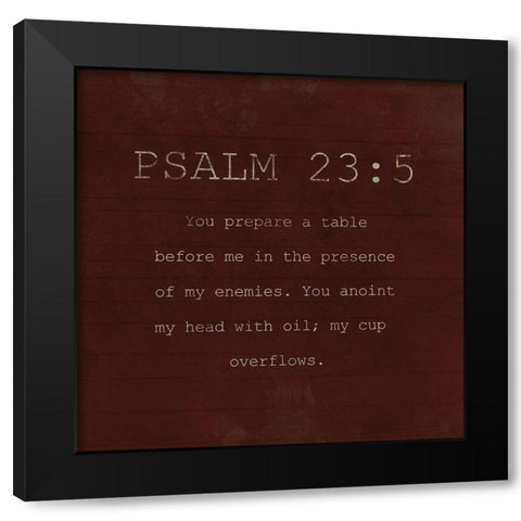 Psalm 235 Fall Farm Black Modern Wood Framed Art Print with Double Matting by Villa, Milli