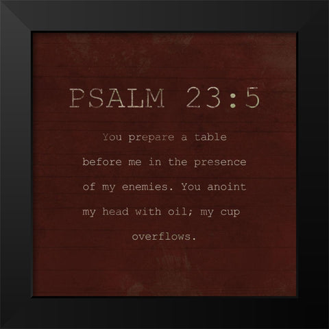 Psalm 235 Fall Farm Black Modern Wood Framed Art Print by Villa, Milli