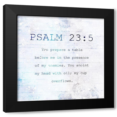 Psalm 235 Night Farm Black Modern Wood Framed Art Print by Villa, Milli