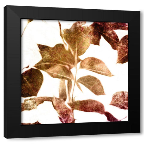 Fall Universal Leaves Black Modern Wood Framed Art Print by Villa, Milli