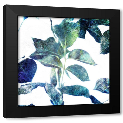 Universal Leaves Black Modern Wood Framed Art Print by Villa, Milli