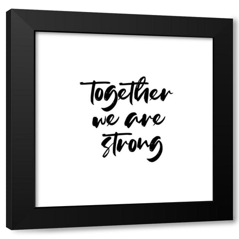 Together Black Modern Wood Framed Art Print by Villa, Milli