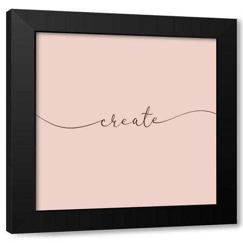 Create Black Modern Wood Framed Art Print by Villa, Milli
