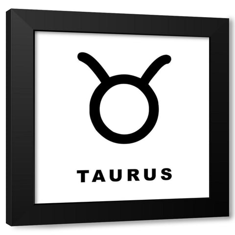 Taurus Black Modern Wood Framed Art Print by Villa, Milli