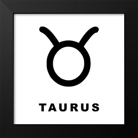 Taurus Black Modern Wood Framed Art Print by Villa, Milli