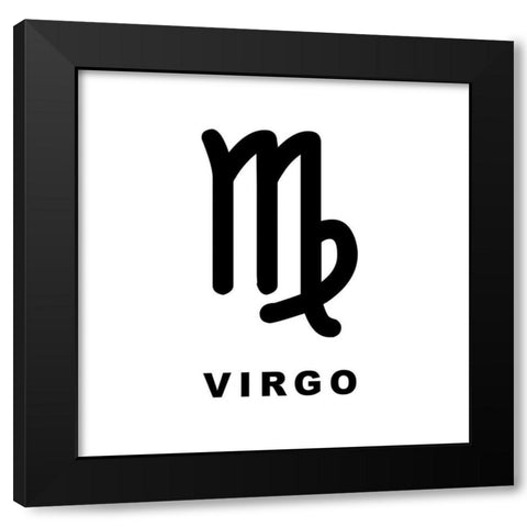 Virgo Black Modern Wood Framed Art Print by Villa, Milli