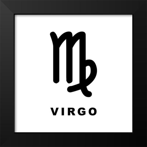 Virgo Black Modern Wood Framed Art Print by Villa, Milli