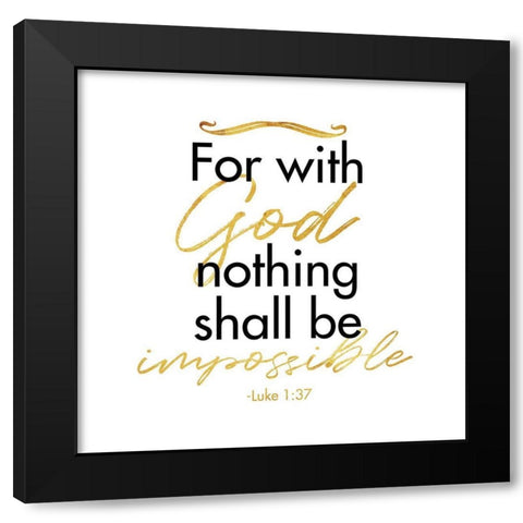 Luke Impossible Black Modern Wood Framed Art Print with Double Matting by Villa, Milli