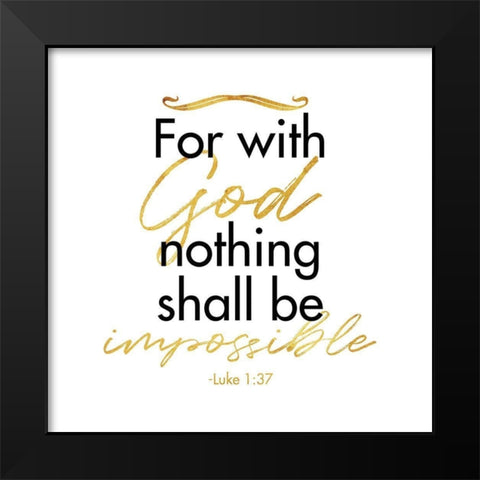 Luke Impossible Black Modern Wood Framed Art Print by Villa, Milli