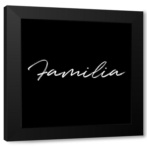 Familia Reverse Black Modern Wood Framed Art Print with Double Matting by Villa, Milli