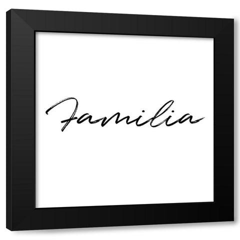 Familia Black Modern Wood Framed Art Print by Villa, Milli