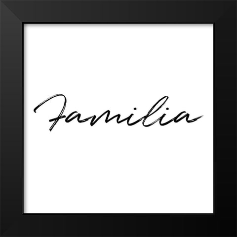Familia Black Modern Wood Framed Art Print by Villa, Milli