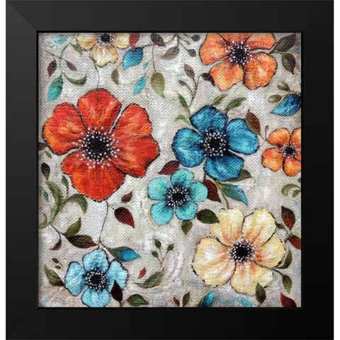Spring Cosmos 7 Black Modern Wood Framed Art Print by St. Jean, Nora